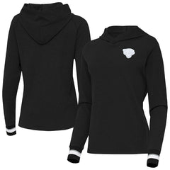 Jacksonville Jaguars Antigua Women's Trek Raglan Pullover Hoodie - Black cheap