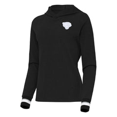 Jacksonville Jaguars Antigua Women's Trek Raglan Pullover Hoodie - Black cheap