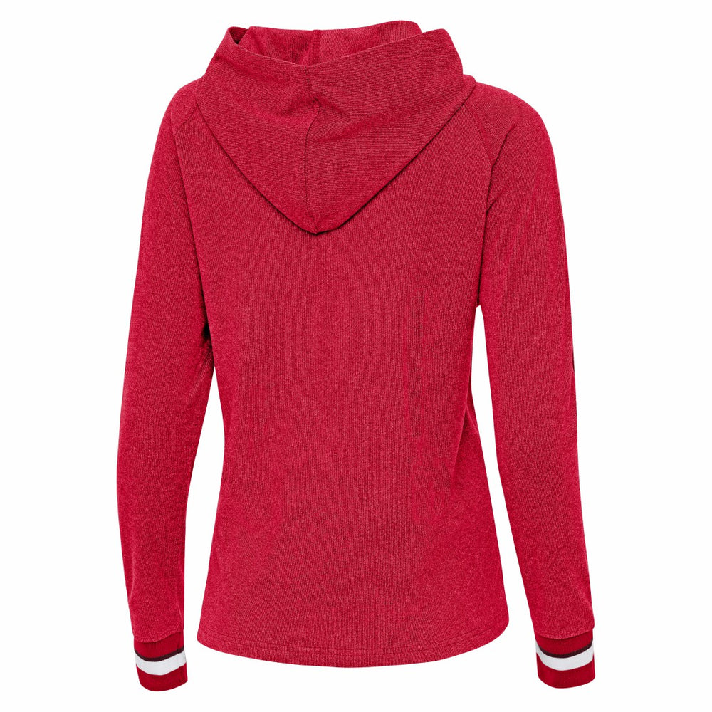 Tampa Bay Buccaneers Antigua Women's Trek Raglan Pullover Hoodie - Red on sale
