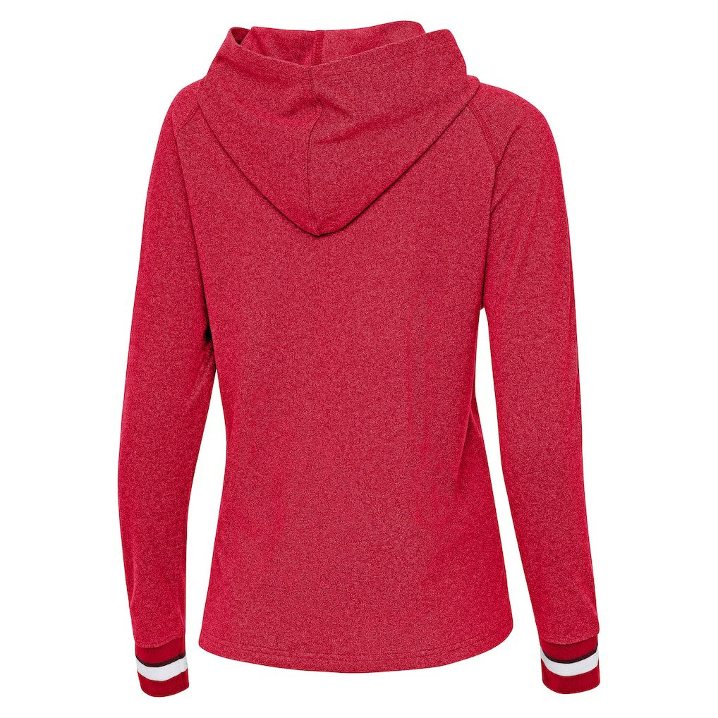Atlanta Falcons Antigua Women's Trek Raglan Pullover Hoodie - Red sale