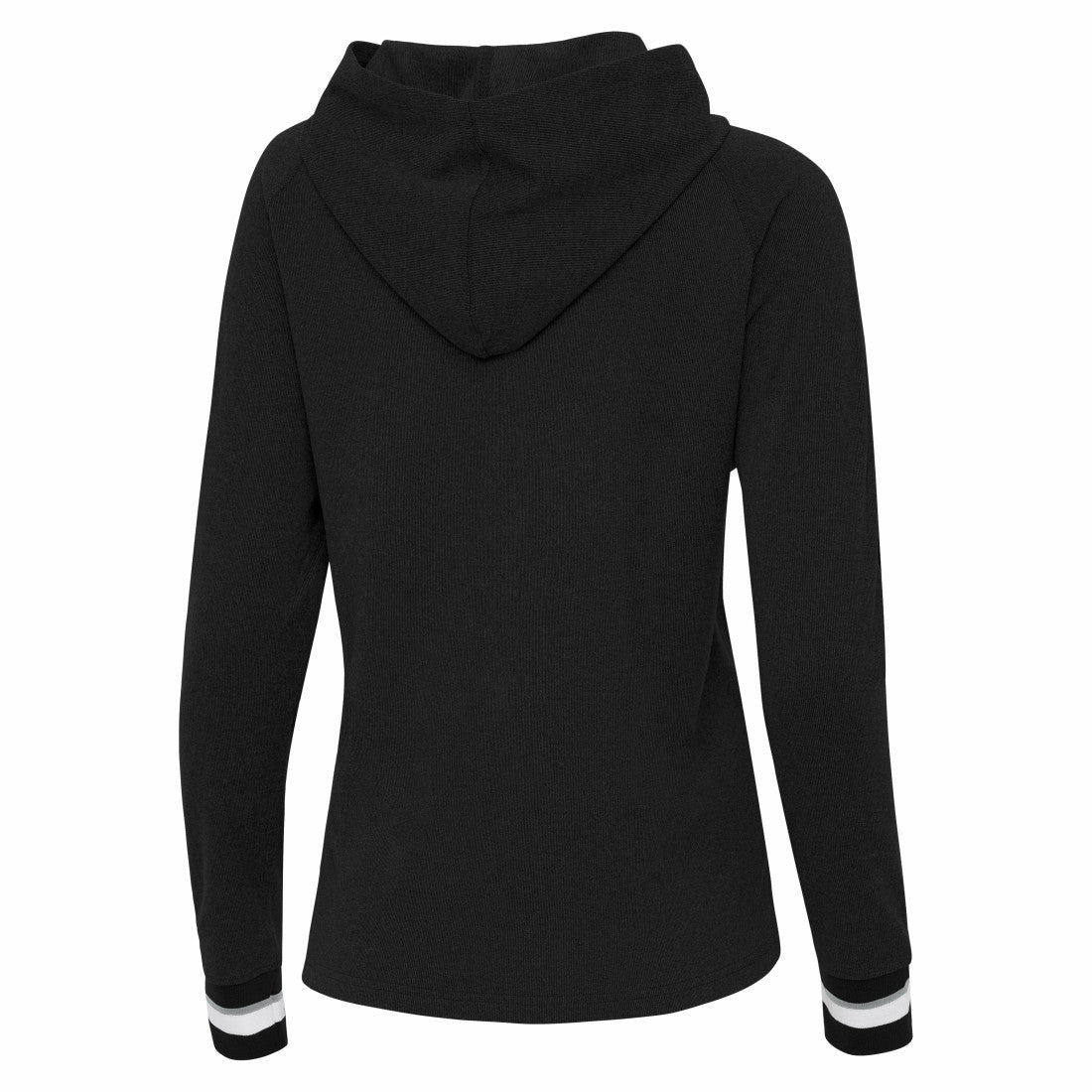 Green Bay Packers Antigua Women's Trek Raglan Pullover Hoodie - Black on sale