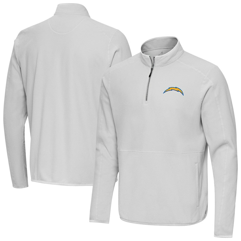 Los Angeles Chargers Antigua Step Up Quarter-Zip Pullover - Gray sale