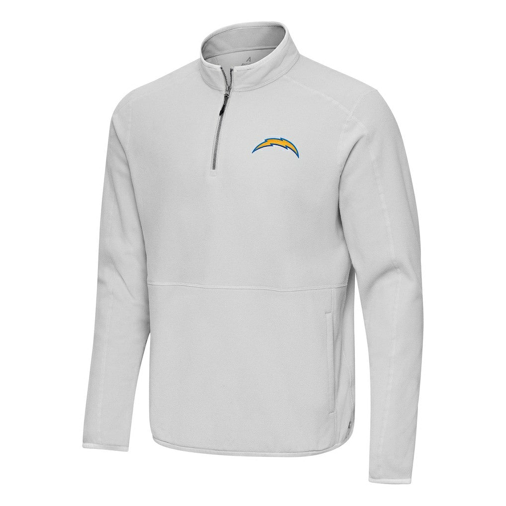 Los Angeles Chargers Antigua Step Up Quarter-Zip Pullover - Gray sale