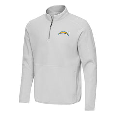 Los Angeles Chargers Antigua Step Up Quarter-Zip Pullover - Gray sale