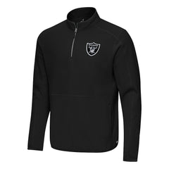 Las Vegas Raiders Antigua Step Up Quarter-Zip Pullover - Black discount