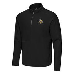 Minnesota Vikings Antigua Step Up Quarter-Zip Pullover - Black discount