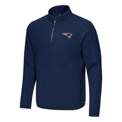 New England Patriots Antigua Step Up Quarter-Zip Pullover - Navy outlet