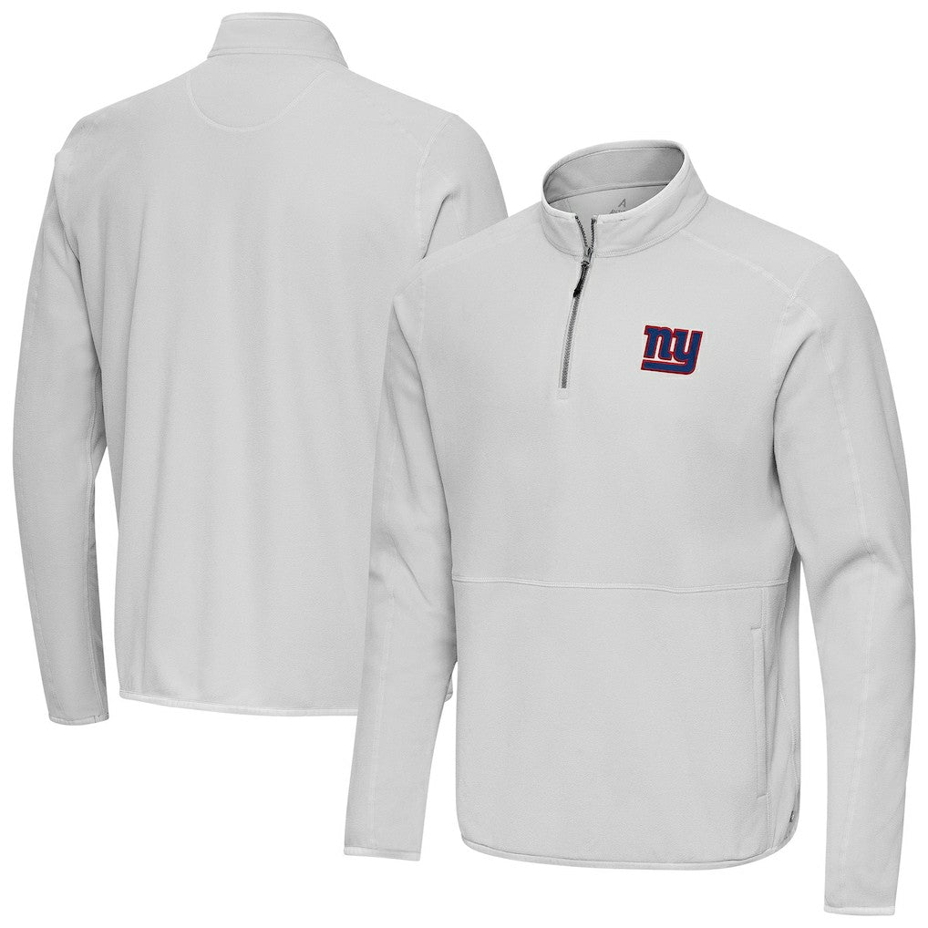 New York Giants Antigua Step Up Quarter-Zip Pullover - Gray on sale