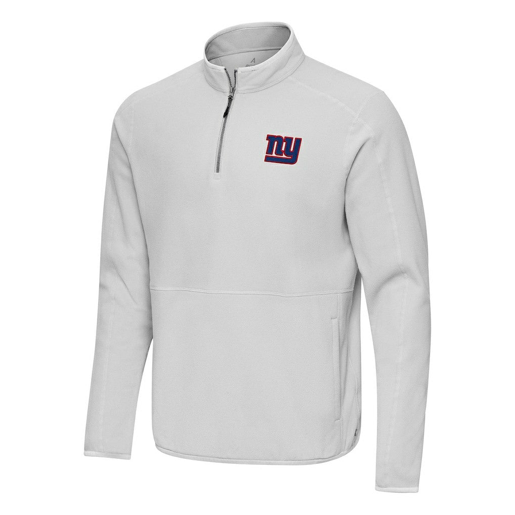 New York Giants Antigua Step Up Quarter-Zip Pullover - Gray on sale