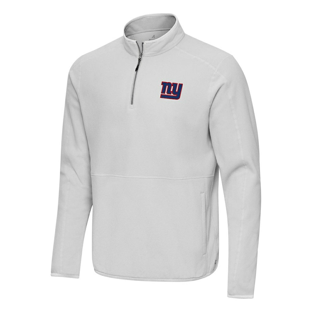New York Giants Antigua Step Up Quarter-Zip Pullover - Gray on sale