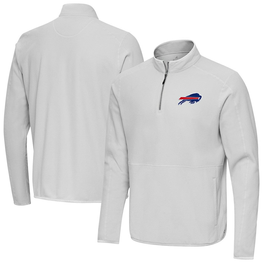 Buffalo Bills Antigua Step Up Quarter-Zip Pullover - Gray cheap