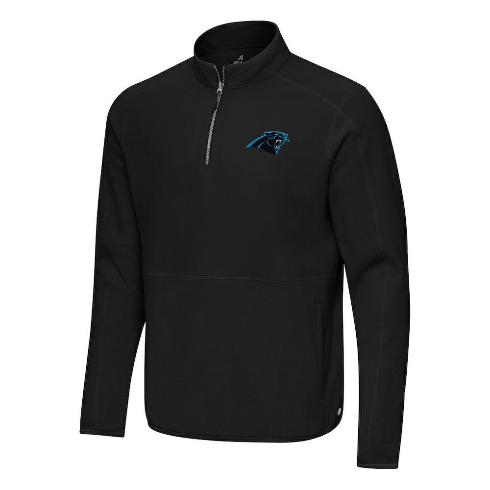 Carolina Panthers Antigua Step Up Quarter-Zip Pullover - Black sale