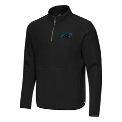 Carolina Panthers Antigua Step Up Quarter-Zip Pullover - Black sale