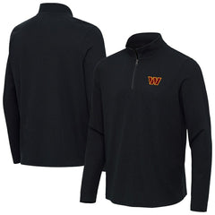 Washington Commanders Antigua Sync Tri-Blend Quarter-Zip Pullover - Heather Black sale