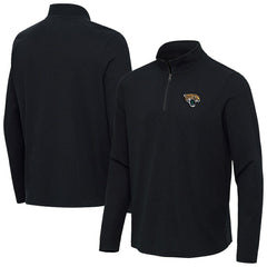 Jacksonville Jaguars Antigua Sync Tri-Blend Quarter-Zip Pullover - Heather Black discount
