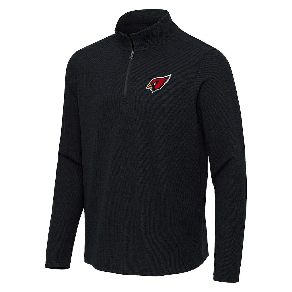 Arizona Cardinals Antigua Sync Tri-Blend Quarter-Zip Pullover - Heather Black online