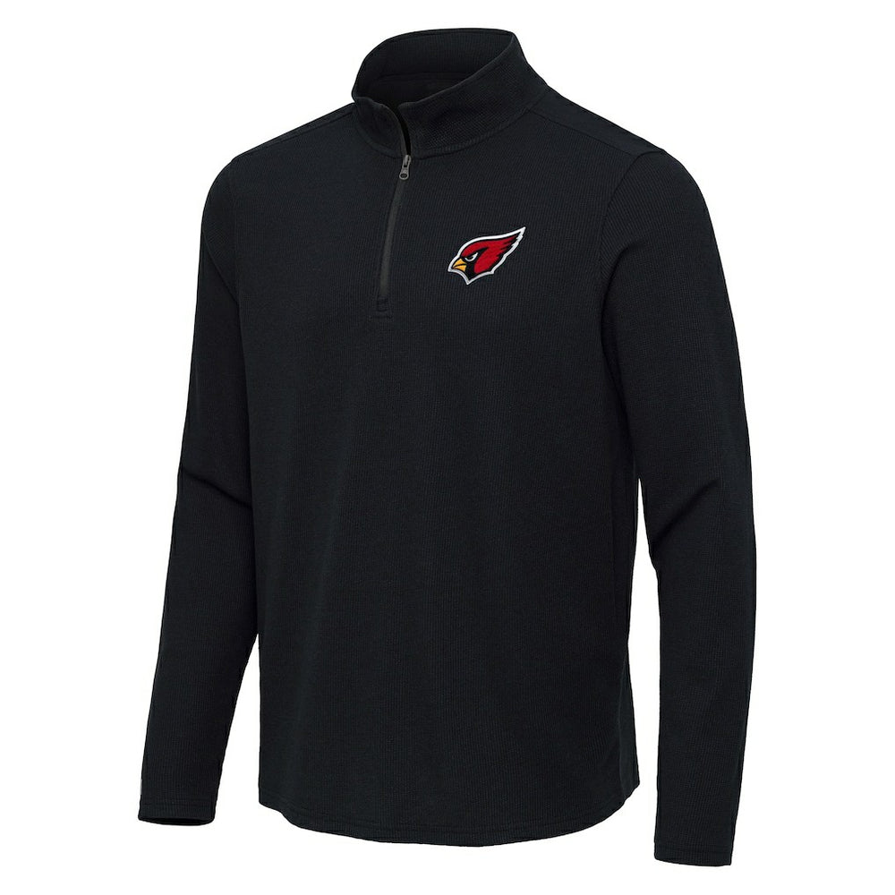 Arizona Cardinals Antigua Sync Tri-Blend Quarter-Zip Pullover - Heather Black online