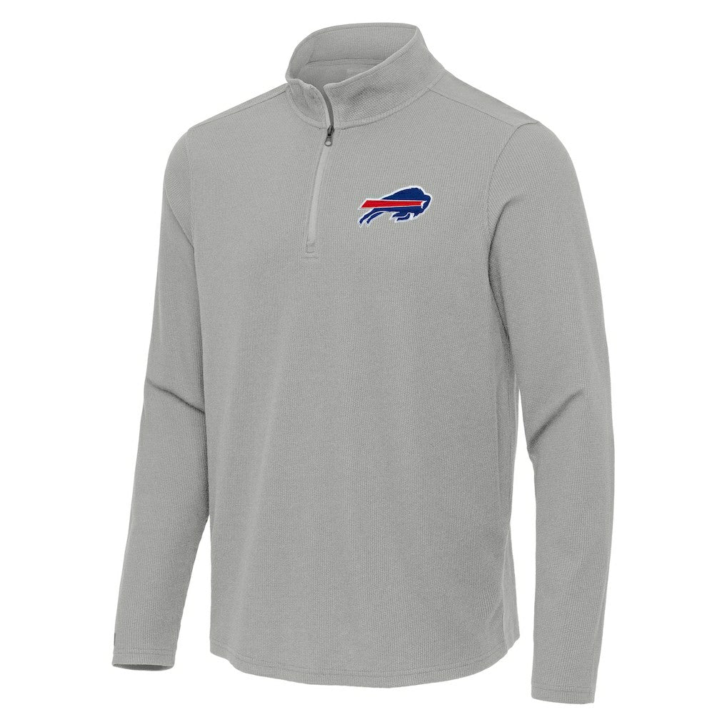 Buffalo Bills Antigua Sync Tri-Blend Quarter-Zip Pullover - Heather Gray discount