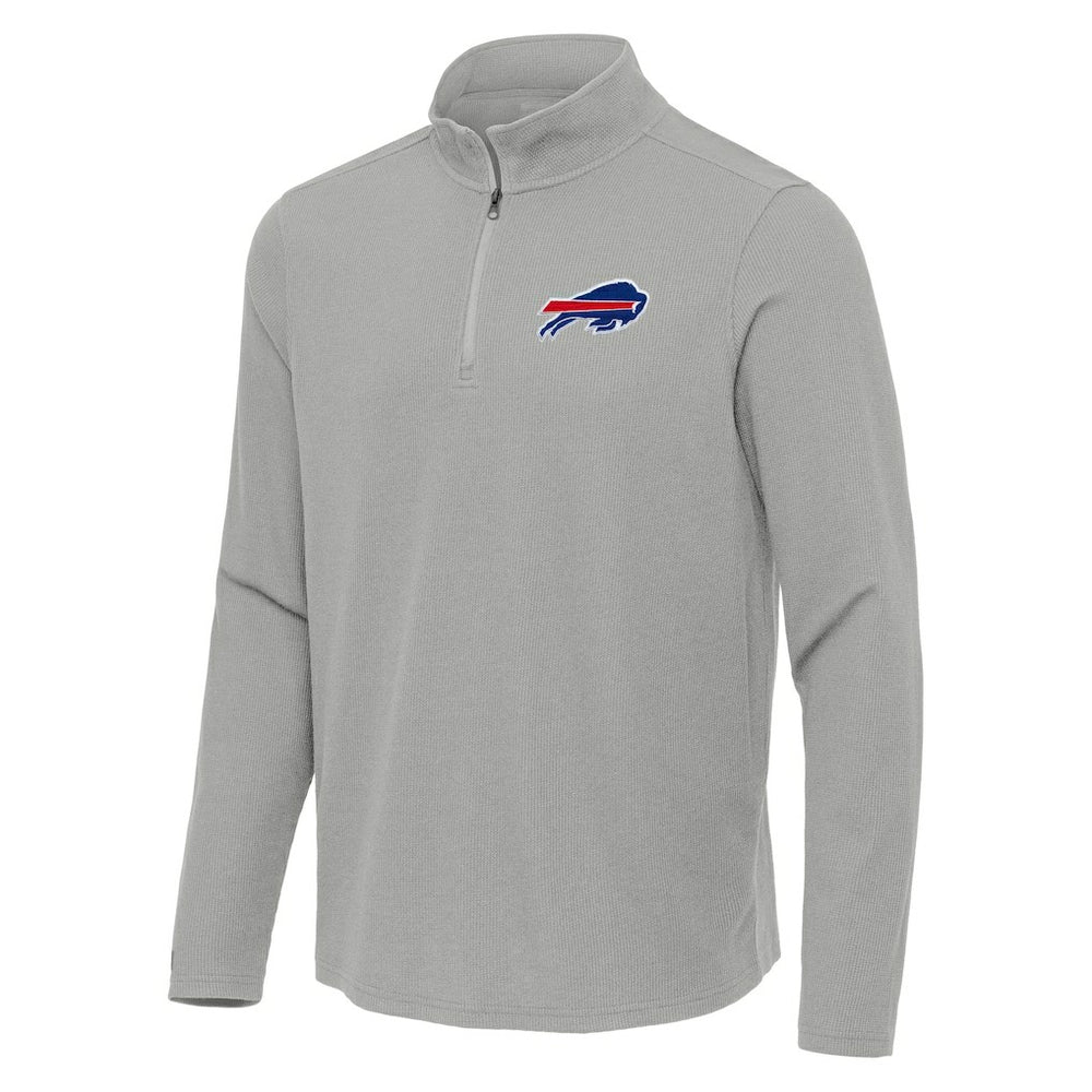 Buffalo Bills Antigua Sync Tri-Blend Quarter-Zip Pullover - Heather Gray discount