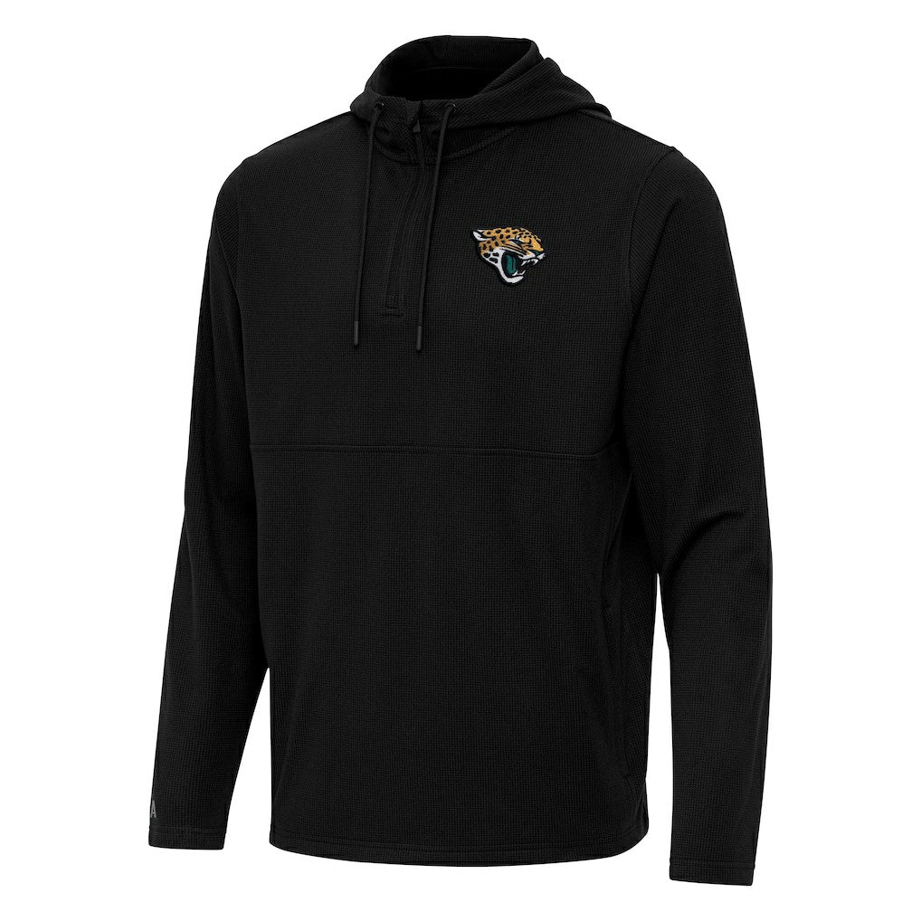 Jacksonville Jaguars Antigua Connected Quarter-Zip Pullover Hoodie - Black online