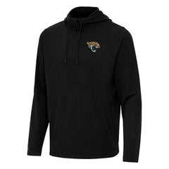 Jacksonville Jaguars Antigua Connected Quarter-Zip Pullover Hoodie - Black online