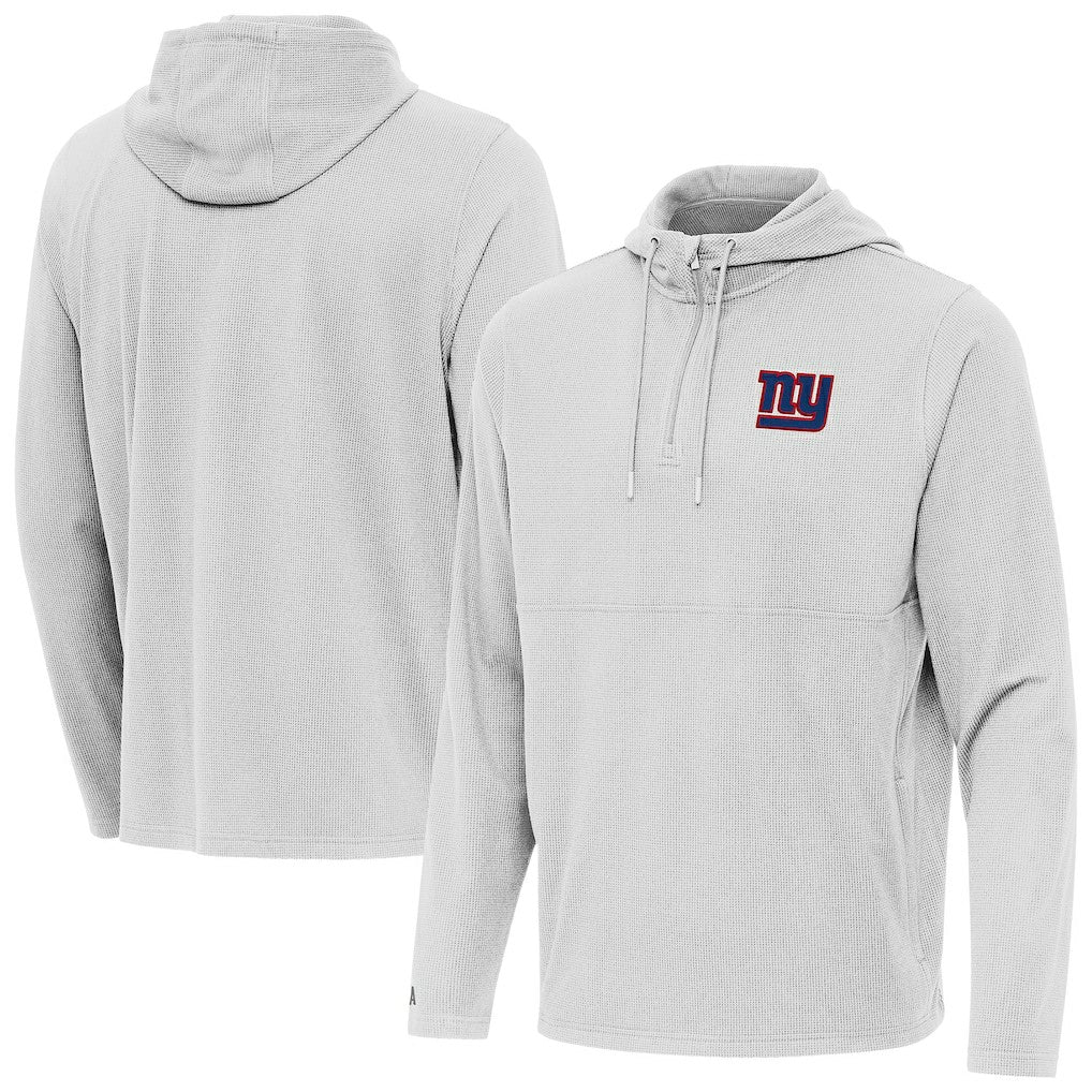 New York Giants Antigua Connected Quarter-Zip Pullover Hoodie - Gray online