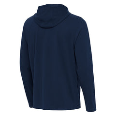Denver Broncos Antigua Connected Quarter-Zip Pullover Hoodie - Navy outlet