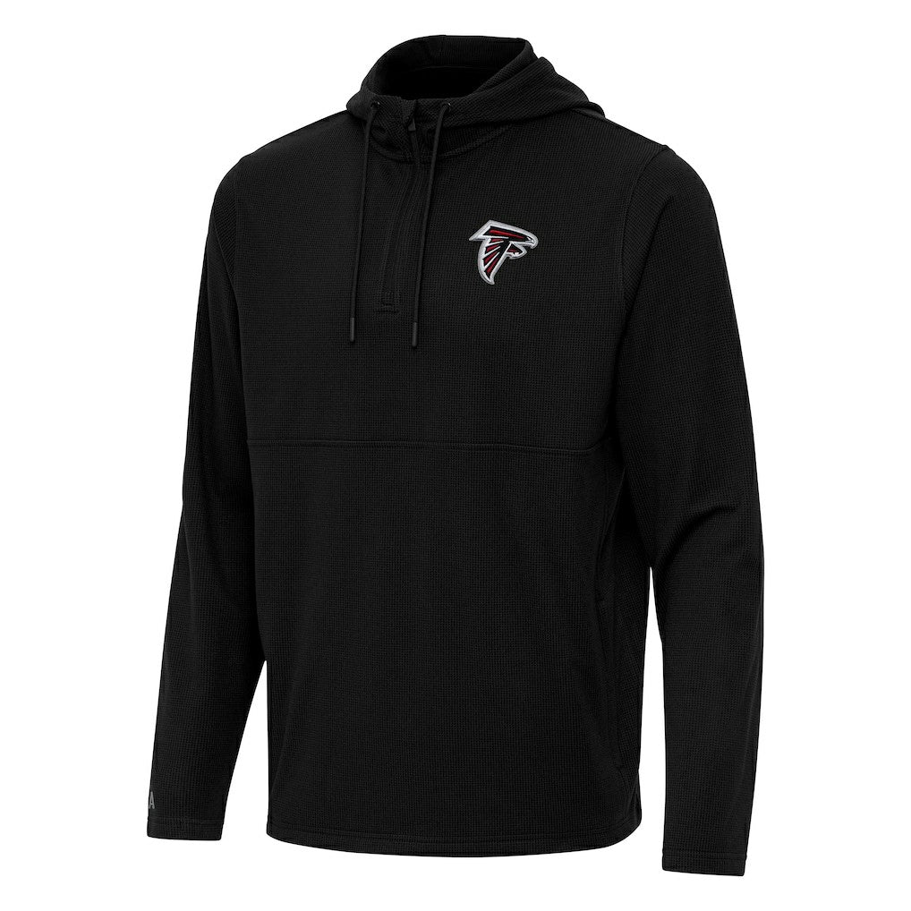Atlanta Falcons Antigua Connected Quarter-Zip Pullover Hoodie - Black discount