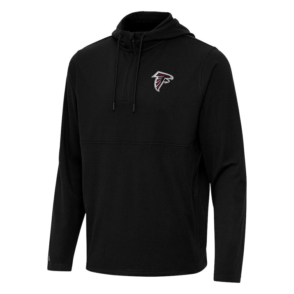 Atlanta Falcons Antigua Connected Quarter-Zip Pullover Hoodie - Black discount