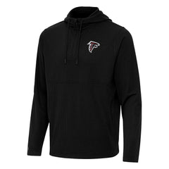 Atlanta Falcons Antigua Connected Quarter-Zip Pullover Hoodie - Black discount