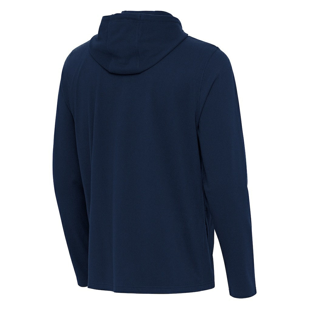 Chicago Bears Antigua Connected Quarter-Zip Pullover Hoodie - Navy outlet
