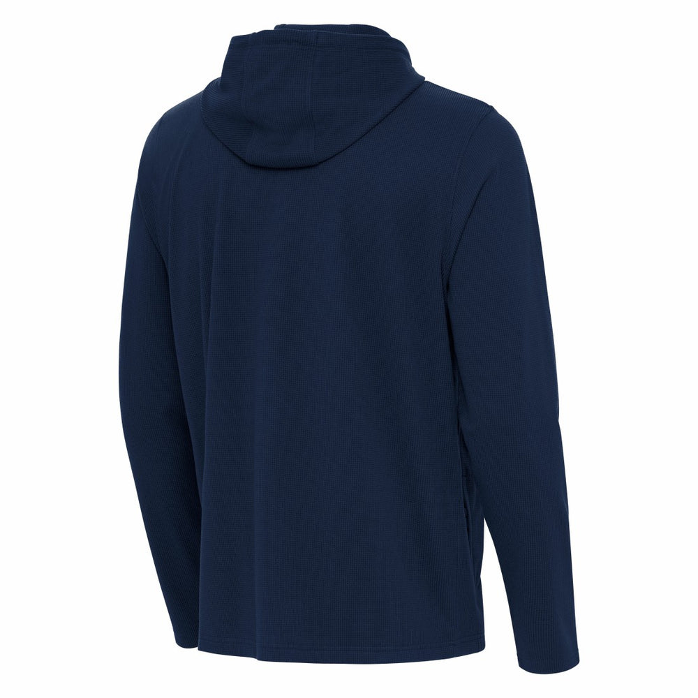 Houston Texans Antigua Connected Quarter-Zip Pullover Hoodie - Navy on sale