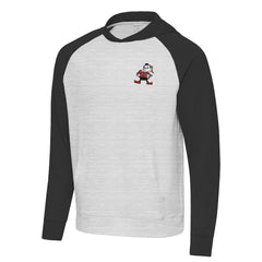 Cleveland Browns Antigua Urgent Pullover Hoodie - Black/Heather Gray online
