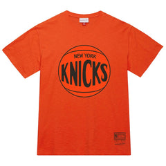 New York Knicks Unisex Hardwood Classics MVP Logo T-Shirt - Orange | Mitchell & Ness discount