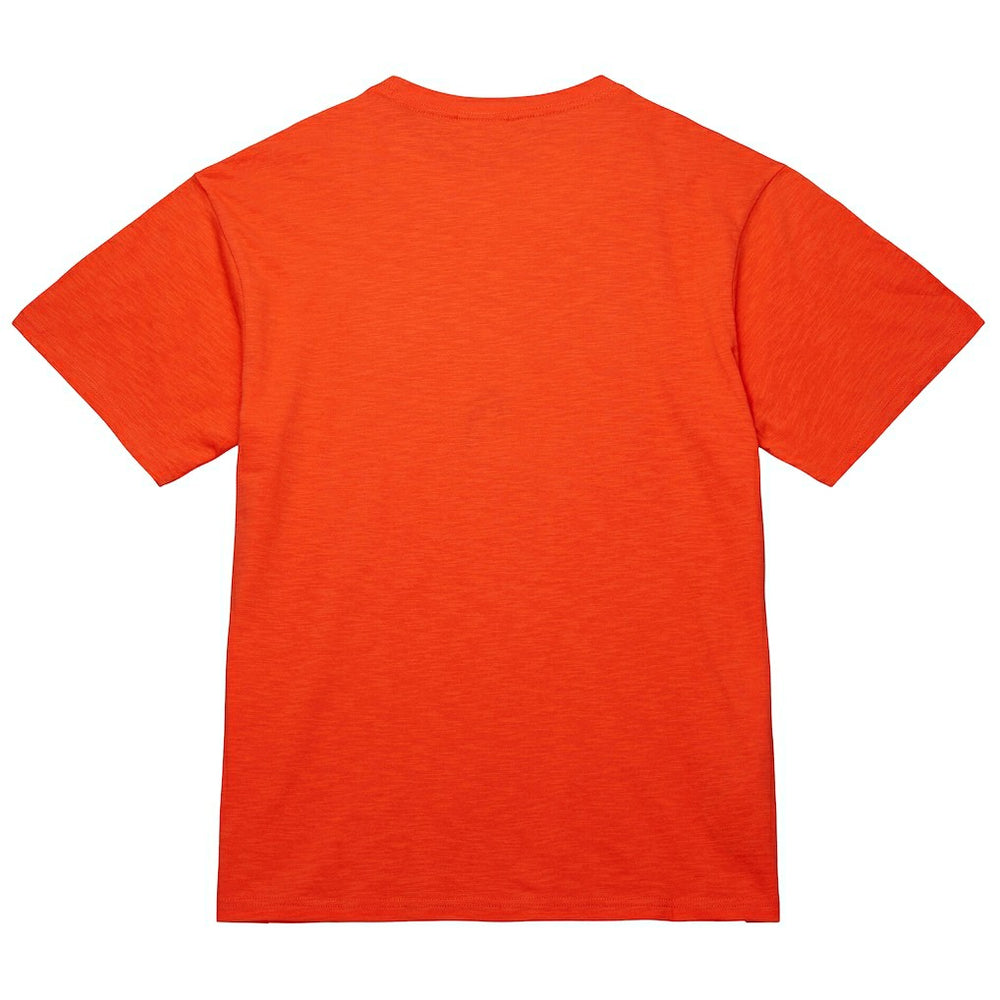 New York Knicks Unisex Hardwood Classics MVP Logo T-Shirt - Orange | Mitchell & Ness discount