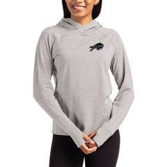 Buffalo Bills Cutter & Buck Women's Tonal Logo Adapt Knit Recycled Raglan Pullover Hoodie - Heather Gray online