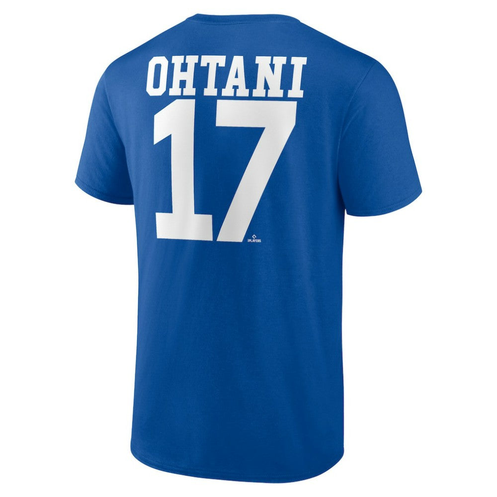 Shohei Ohtani Los Angeles Dodgers Player Name & Number T-Shirt - Royal