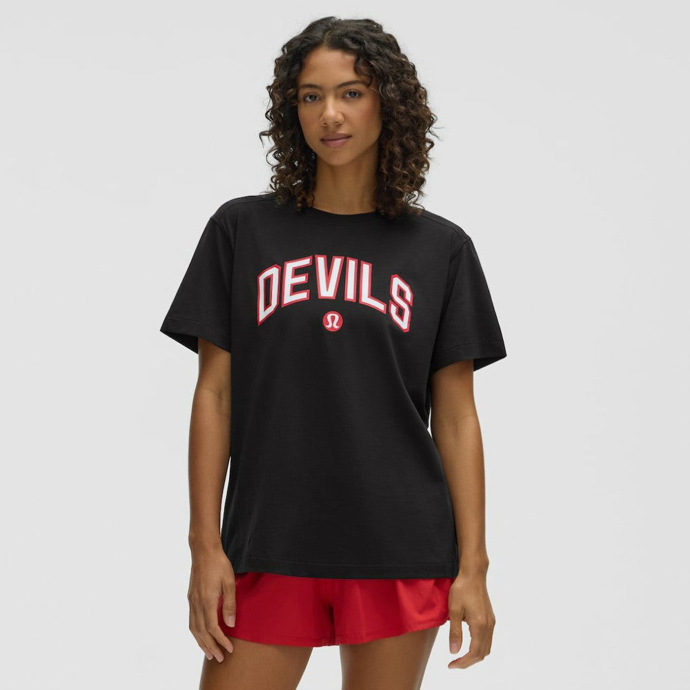 New Jersey Devils lululemon Women's All Yours Organic Cotton T-Shirt Black