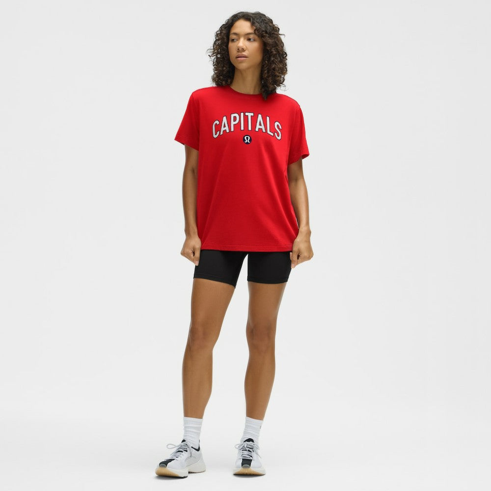 Washington Capitals lululemon Women's All Yours Organic Cotton T-Shirt True Red