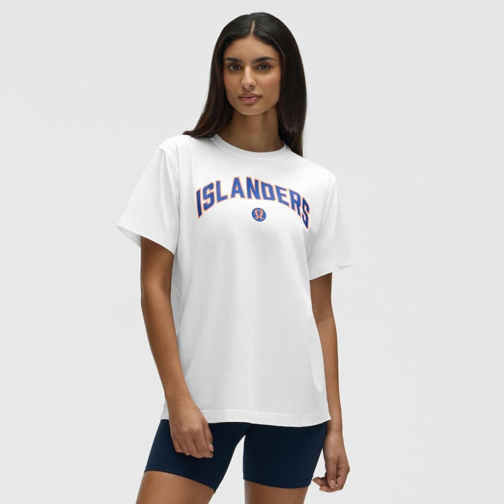 New York Islanders lululemon Women's All Yours Organic Cotton T-Shirt White