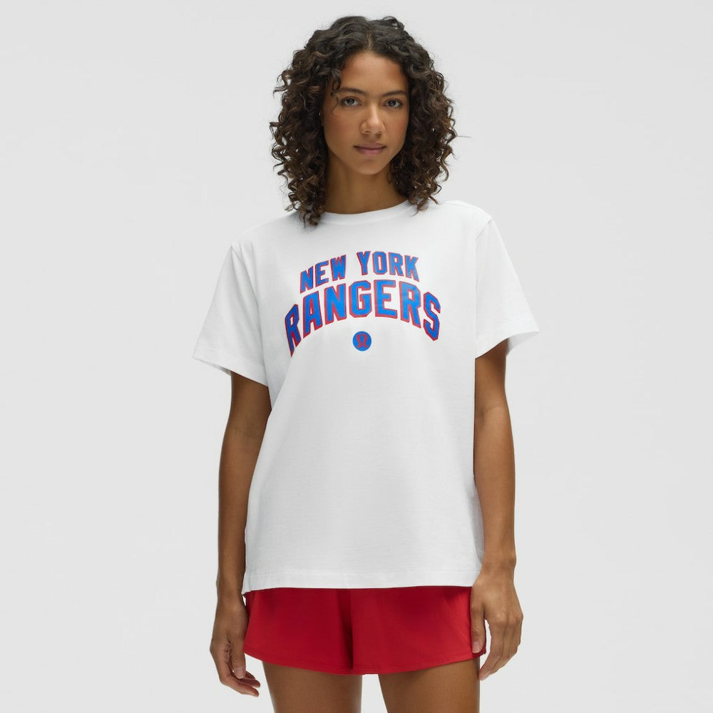 New York Rangers lululemon Women's All Yours Organic Cotton T-Shirt White