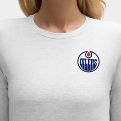 Edmonton Oilers lululemon Women's Love Long Sleeve T-Shirt Heathered Core Ultra Light Grey