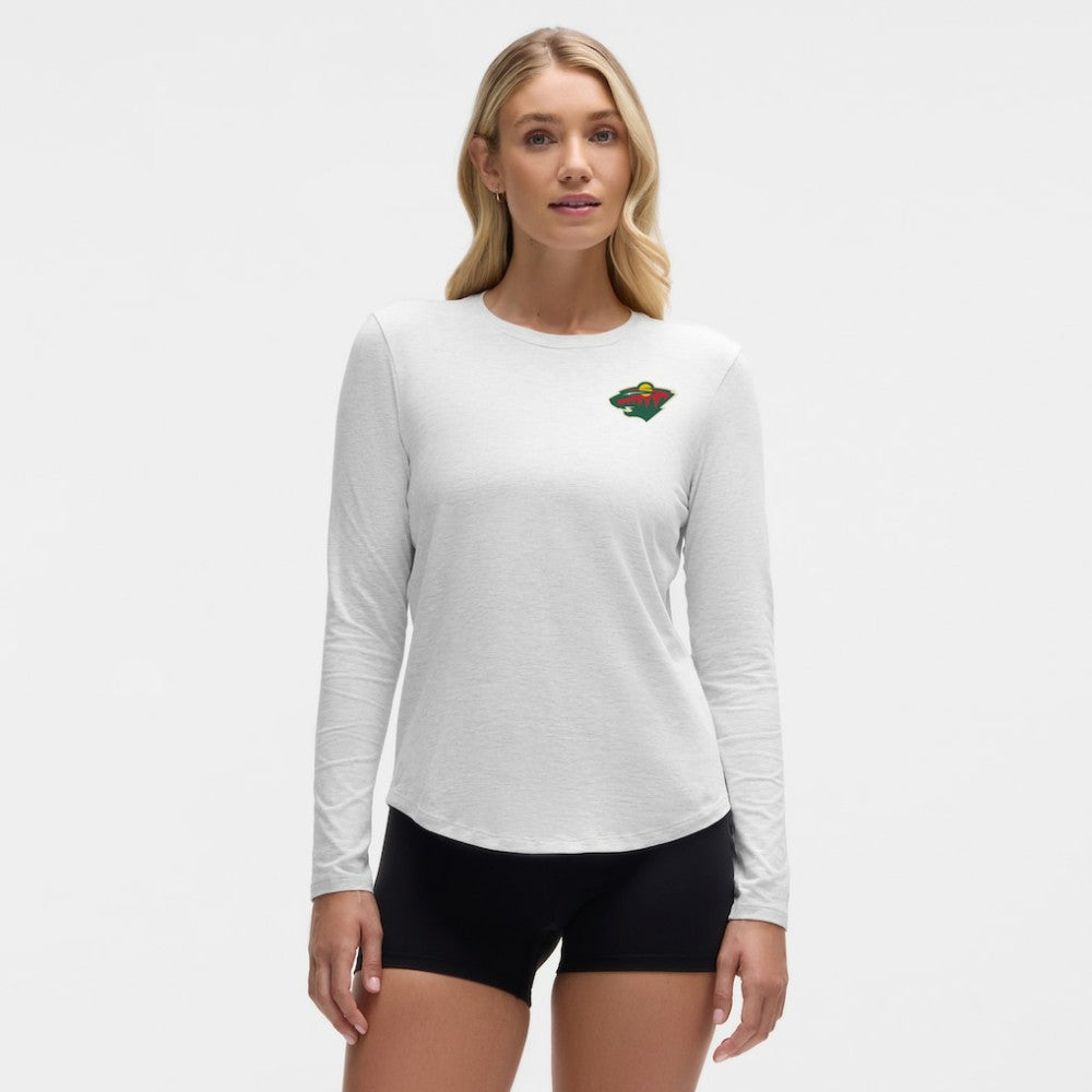 Minnesota Wild lululemon Women's Love Long Sleeve T-Shirt Heathered Core Ultra Light Grey