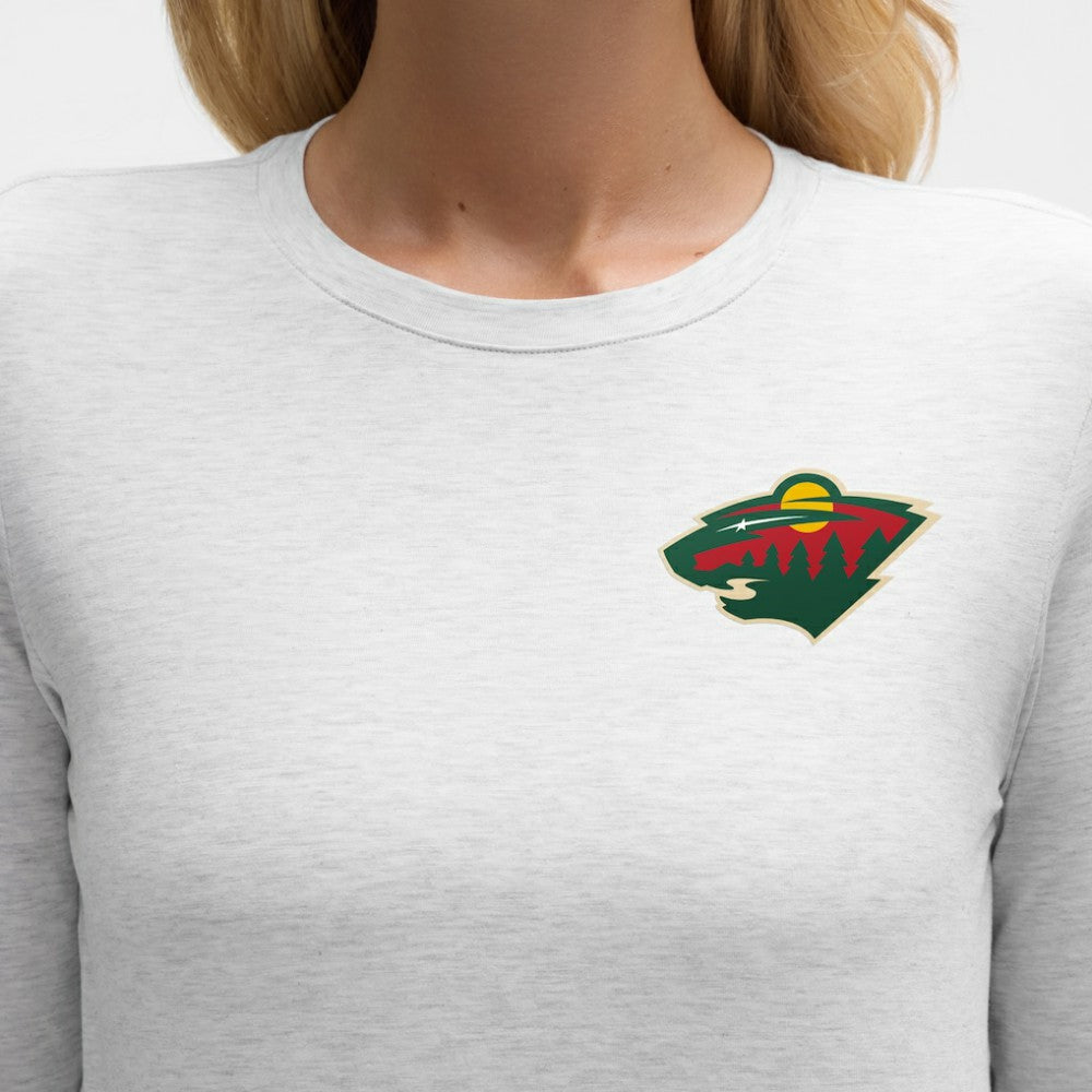 Minnesota Wild lululemon Women's Love Long Sleeve T-Shirt Heathered Core Ultra Light Grey