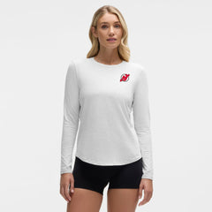 New Jersey Devils lululemon Women's Love Long Sleeve T-Shirt Heathered Core Ultra Light Grey