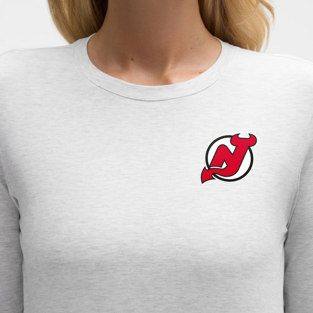 New Jersey Devils lululemon Women's Love Long Sleeve T-Shirt Heathered Core Ultra Light Grey