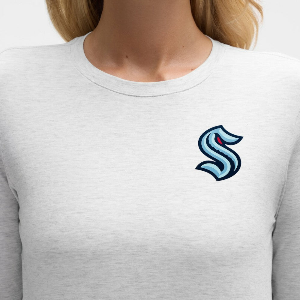 Seattle Kraken lululemon Women's Love Long Sleeve T-Shirt Heathered Core Ultra Light Grey