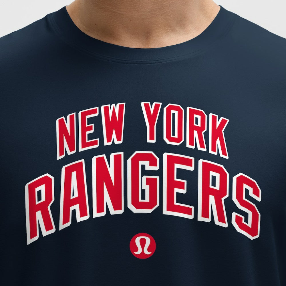 New York Rangers lululemon Organic Cotton Classic-Fit T-Shirt Blue