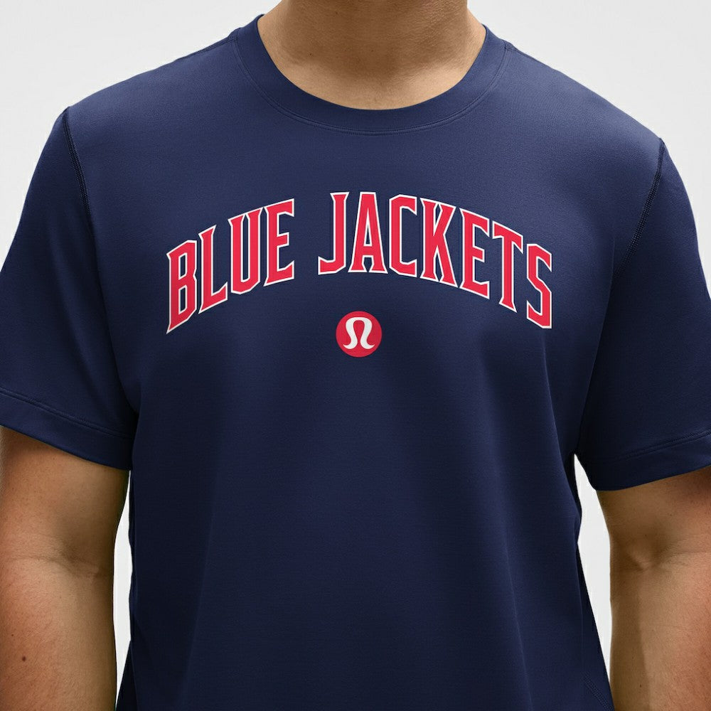 Columbus Blue Jackets lululemon Organic Cotton Classic-Fit T-Shirt Blue