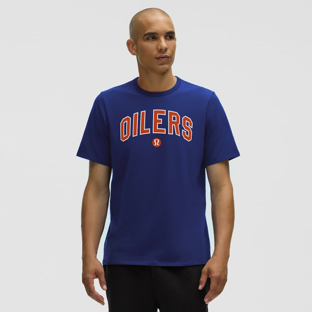 Edmonton Oilers lululemon Organic Cotton Classic-Fit T-Shirt Larkspur